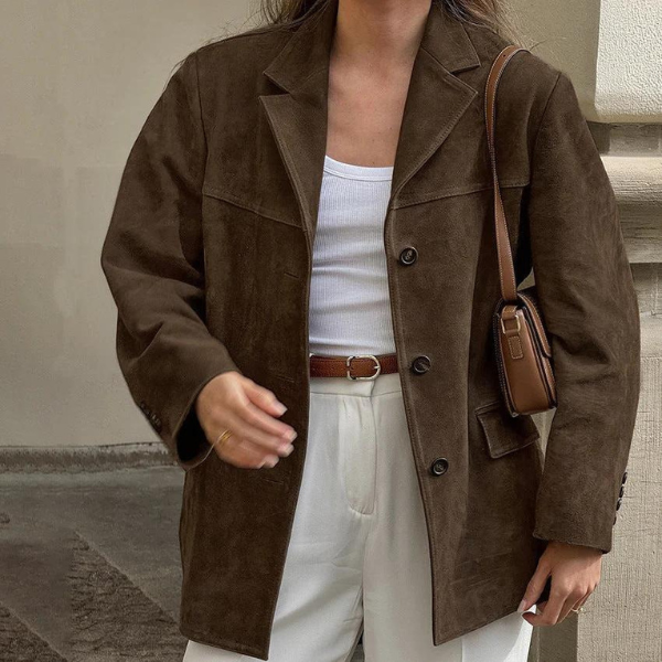 Isabeau | Suede jas
