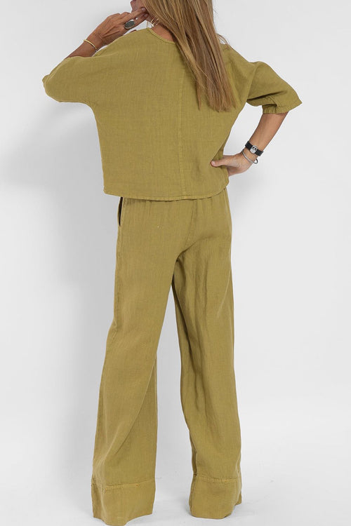 Saffron | Tweedeline Lente Linnen Katoen Set