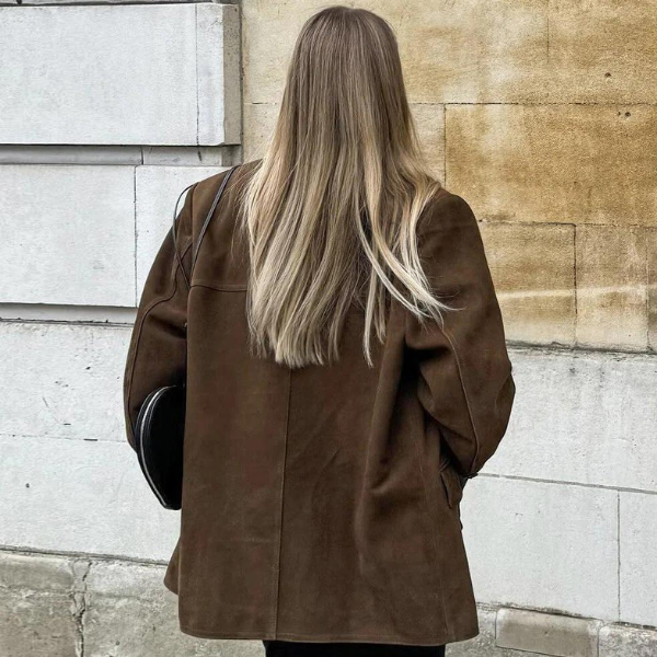 Isabeau | Suede jas