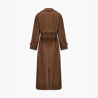Melody I suede trench coat