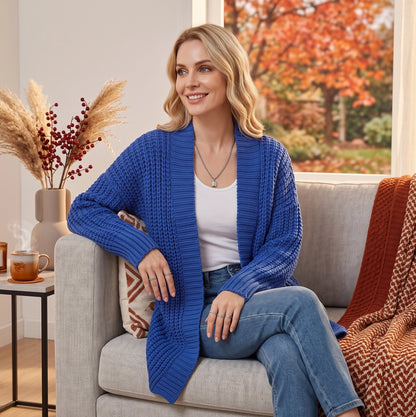 Ainsley | Warme Oversized comfortabele dames cardigan