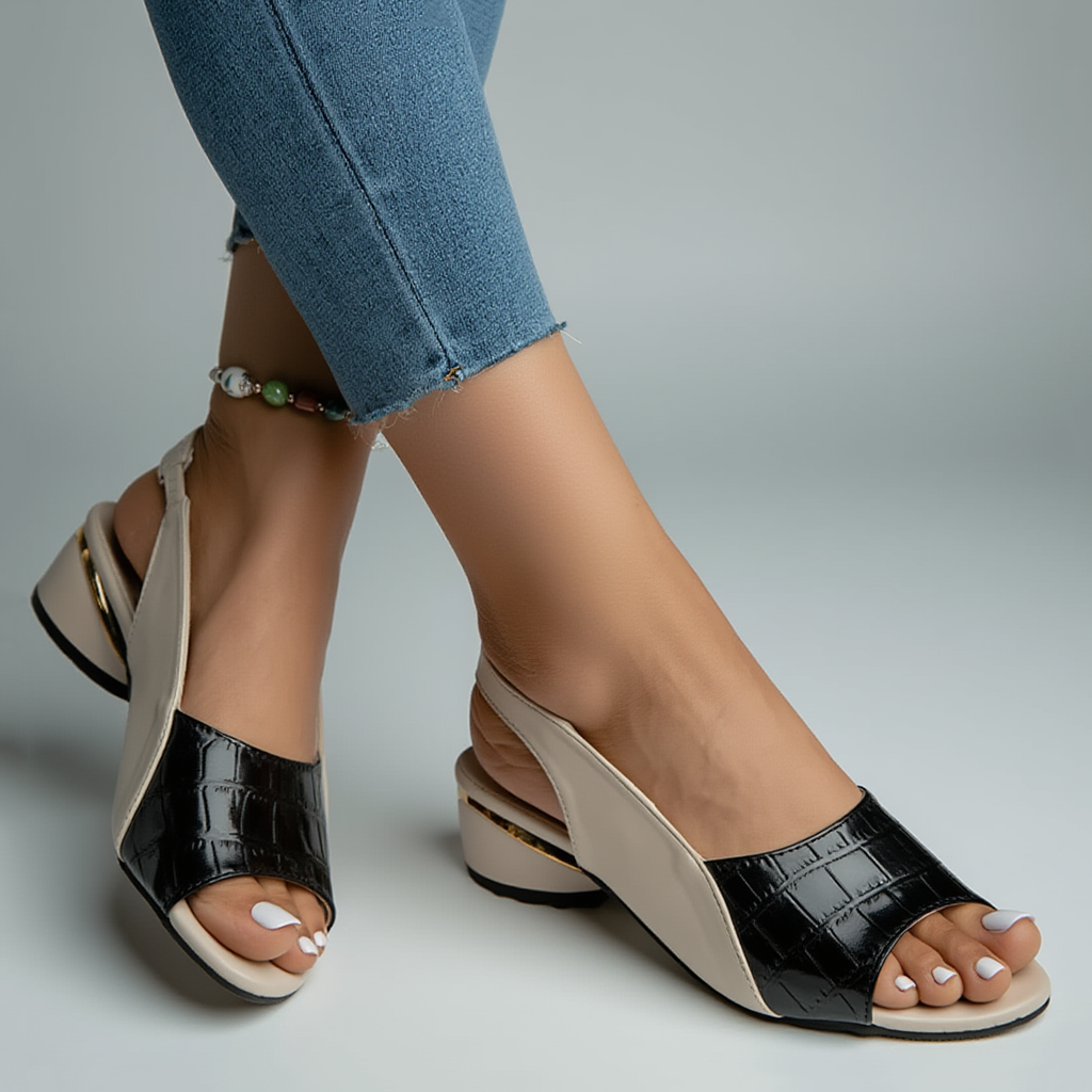 Andrea | Leren Sandalen