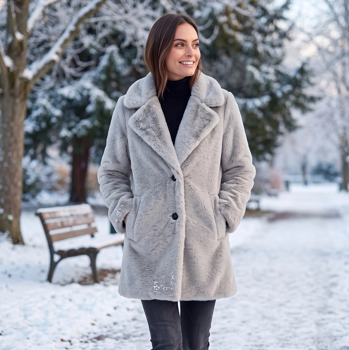Brynlee | Zachte Chique warme winterjas