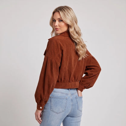 Cecile | Korte dames Jacket met plofmouwen