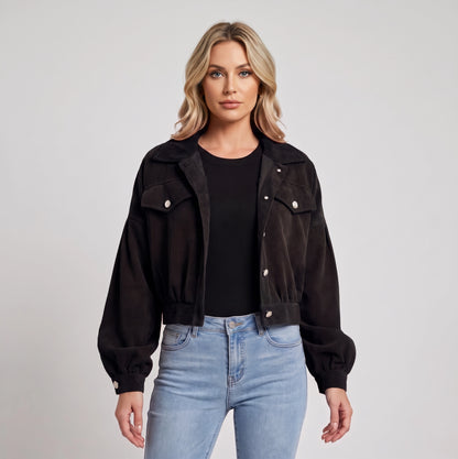 Cecile | Korte dames Jacket met plofmouwen