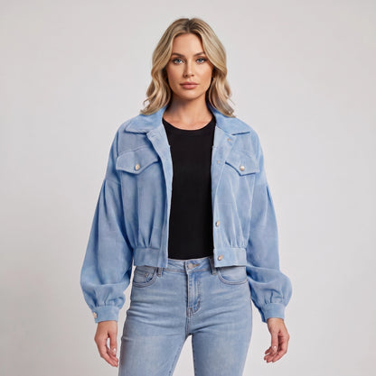 Cecile | Korte dames Jacket met plofmouwen