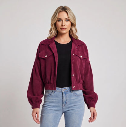 Cecile | Korte dames Jacket met plofmouwen
