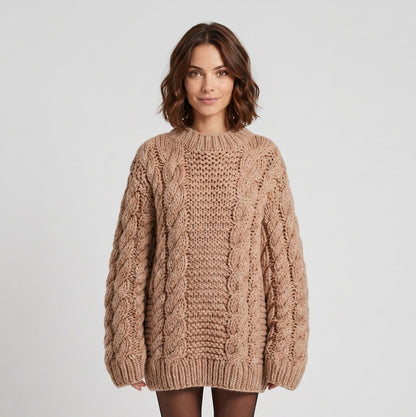 Cerise | Warme comfortabele gebreide trui
