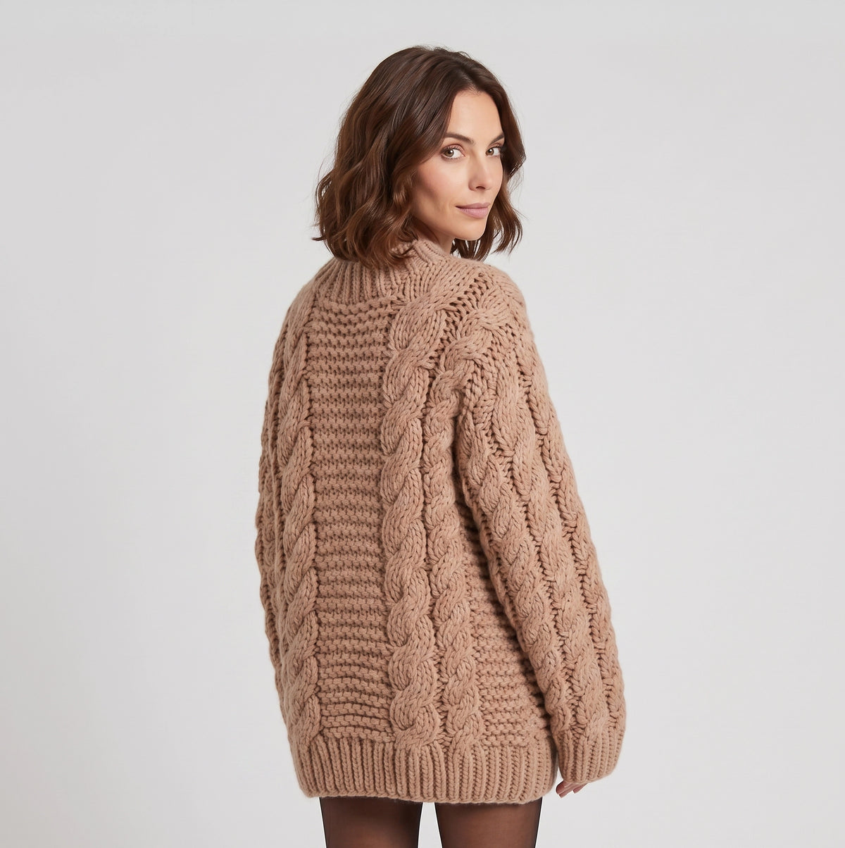 Cerise | Warme comfortabele gebreide trui