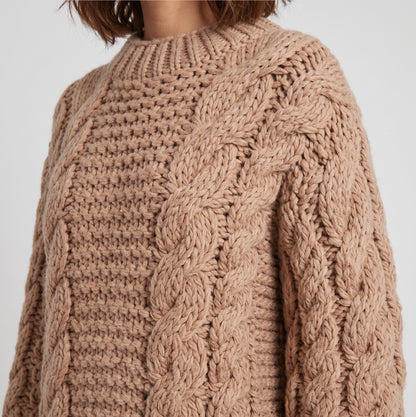 Cerise | Warme comfortabele gebreide trui