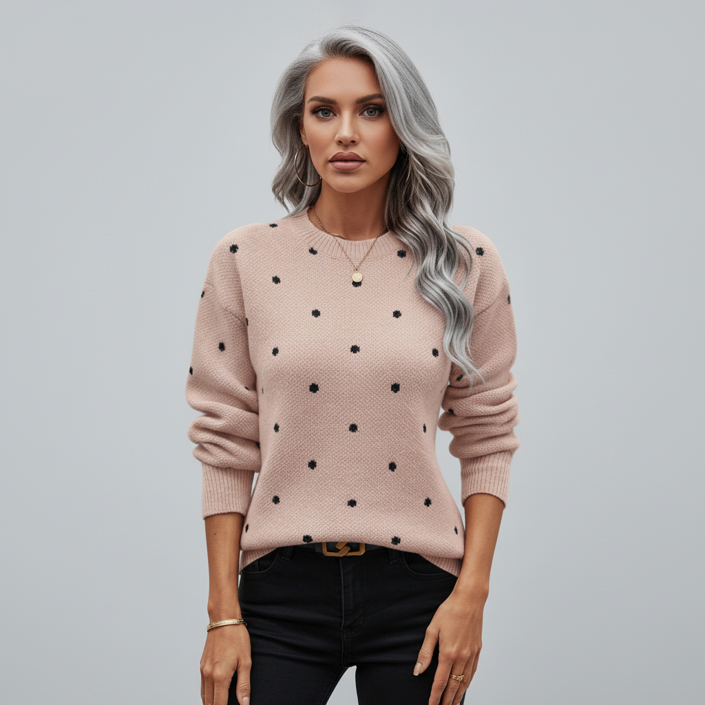 Charlotte | Elegante polkadot trui