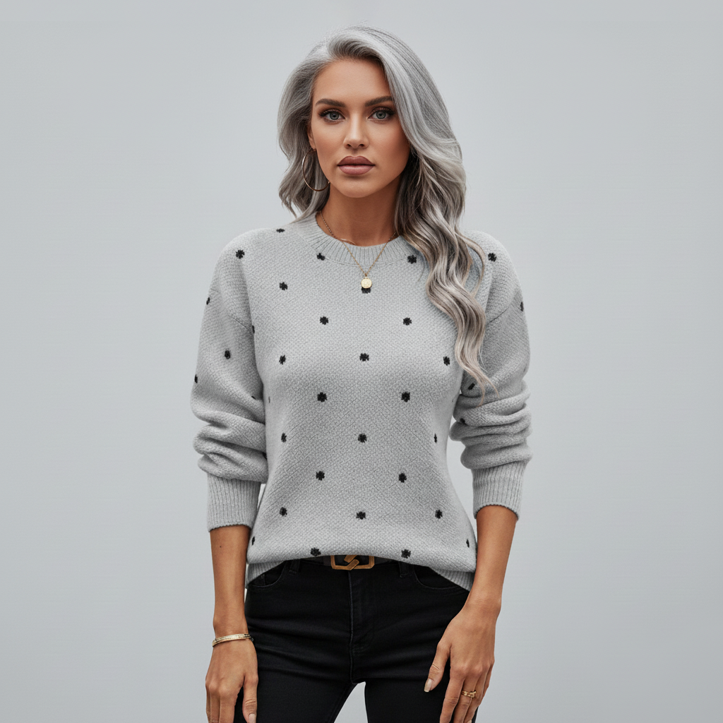 Charlotte | Elegante polkadot trui