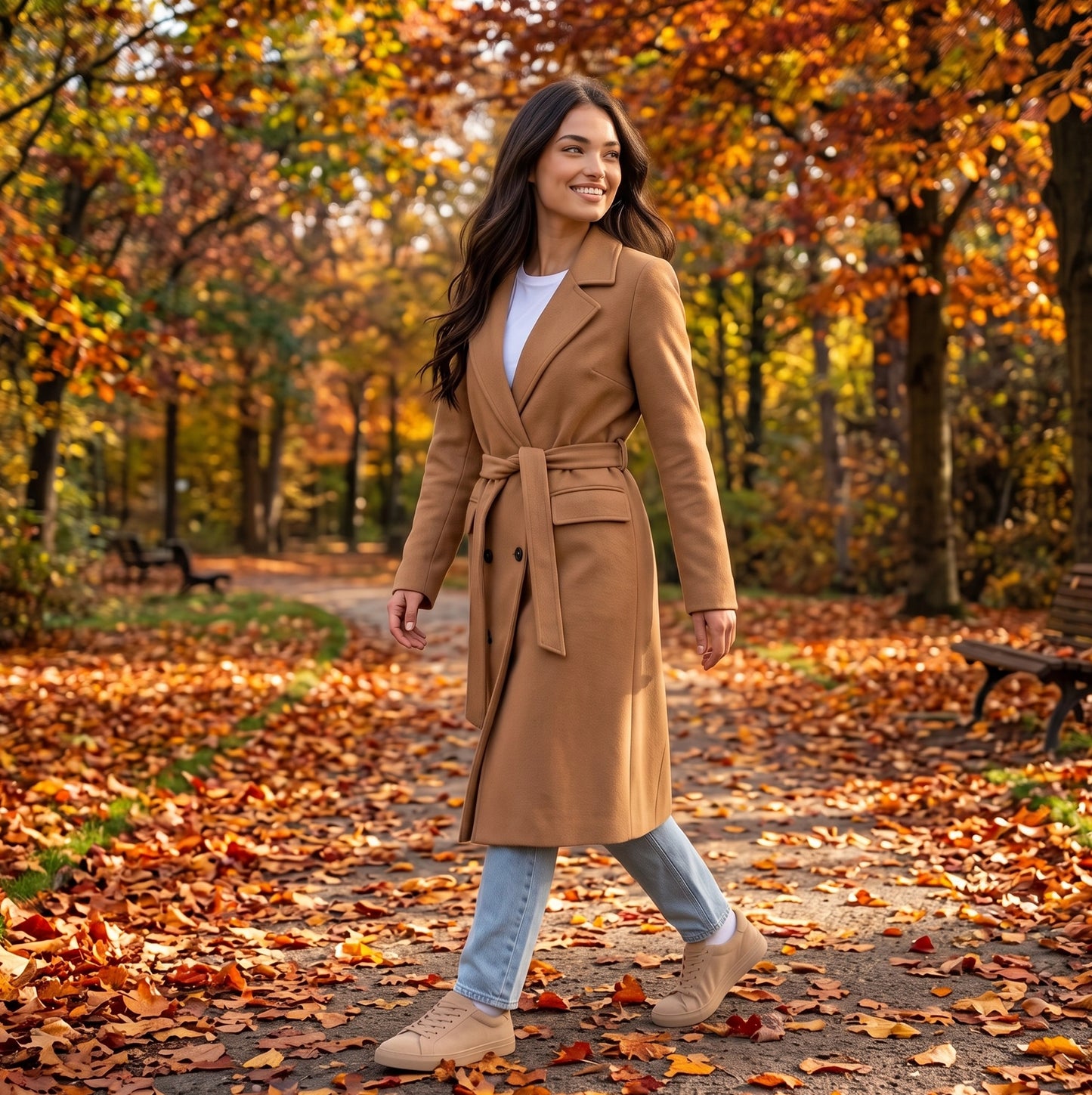 Eleonora | Lange chique herfstjas