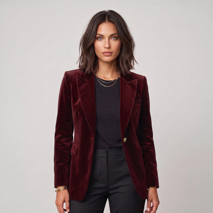 Emilie | Premium fluwelen damesblazer