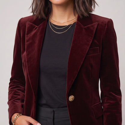 Emilie | Premium fluwelen damesblazer