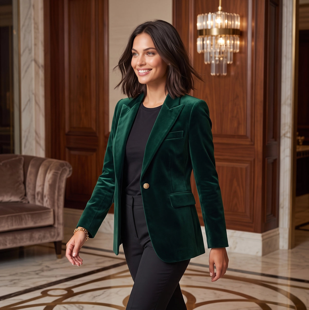 Emilie | Premium fluwelen damesblazer