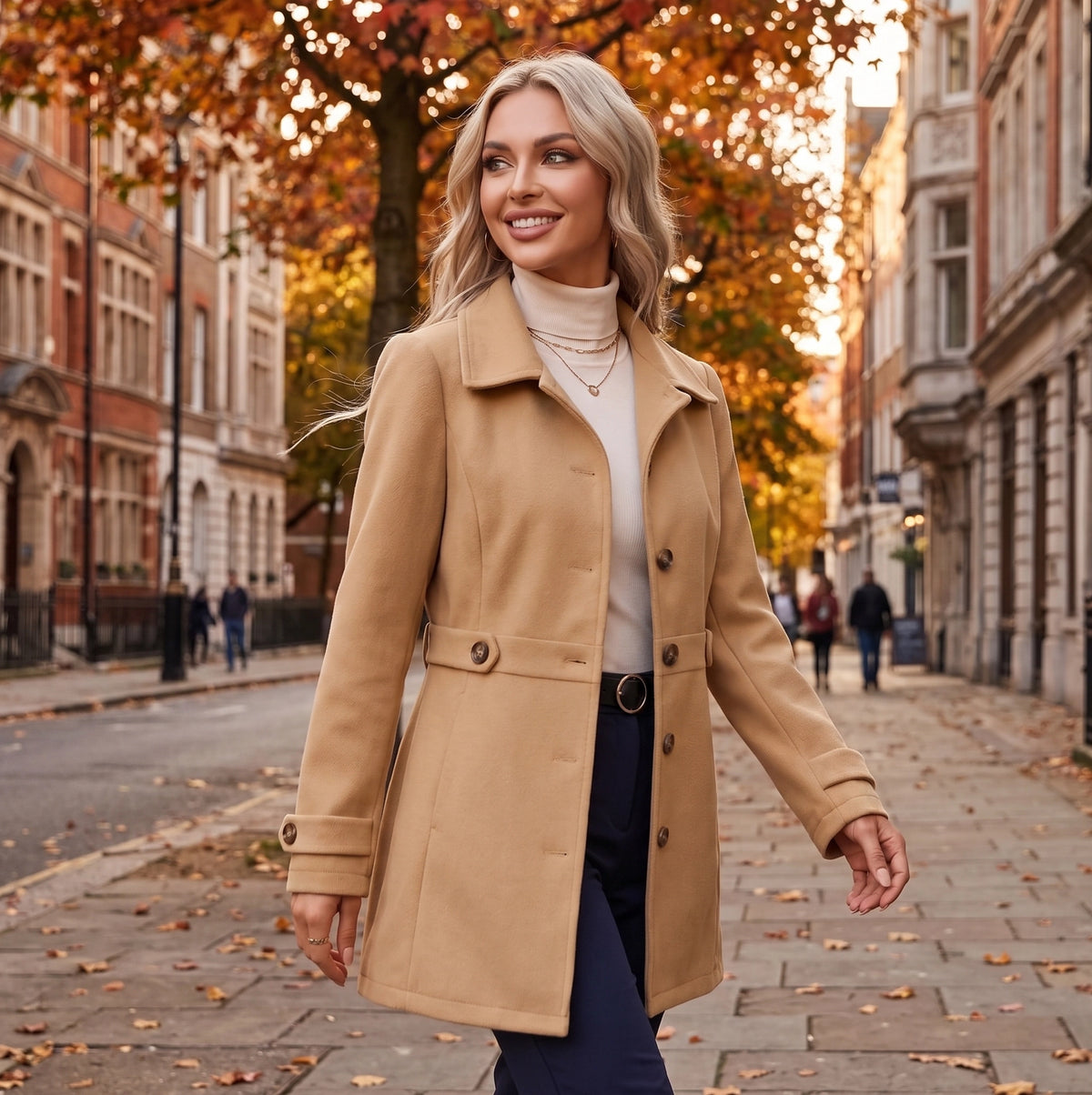 Hilda | Lichte Trenchcoat tussenseizoen