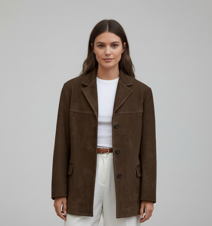 Isabeau | Suede jas