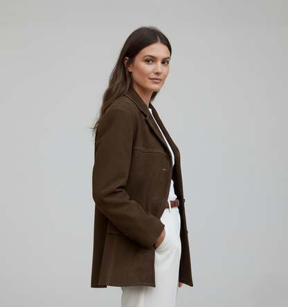 Isabeau | Suede jas
