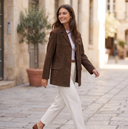 Isabeau | Suede jas