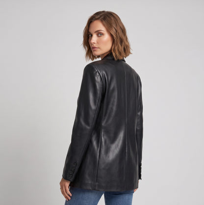 Ise | Leren Dames blazer
