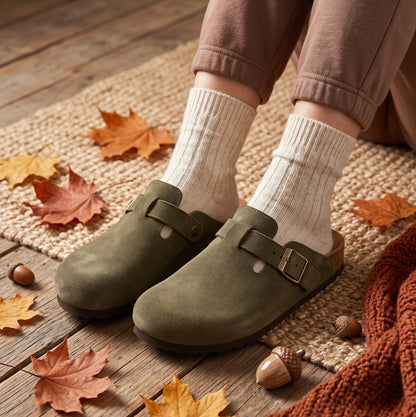 Joan | Comfortabele clogs met verstelbare gesp
