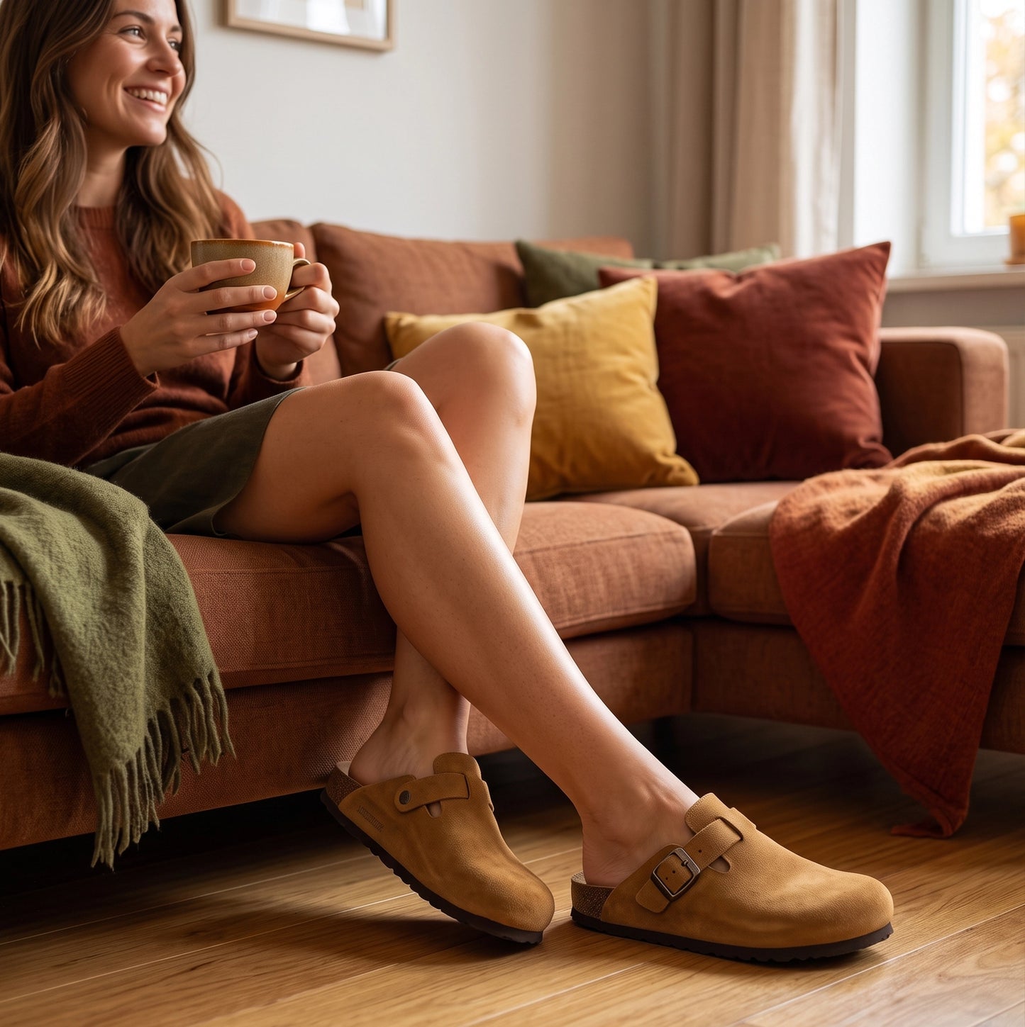 Joan | Comfortabele clogs met verstelbare gesp