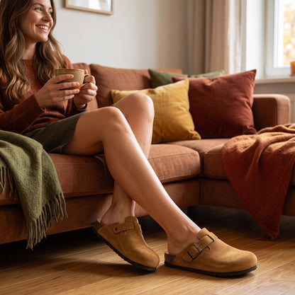 Joan | Comfortabele clogs met verstelbare gesp