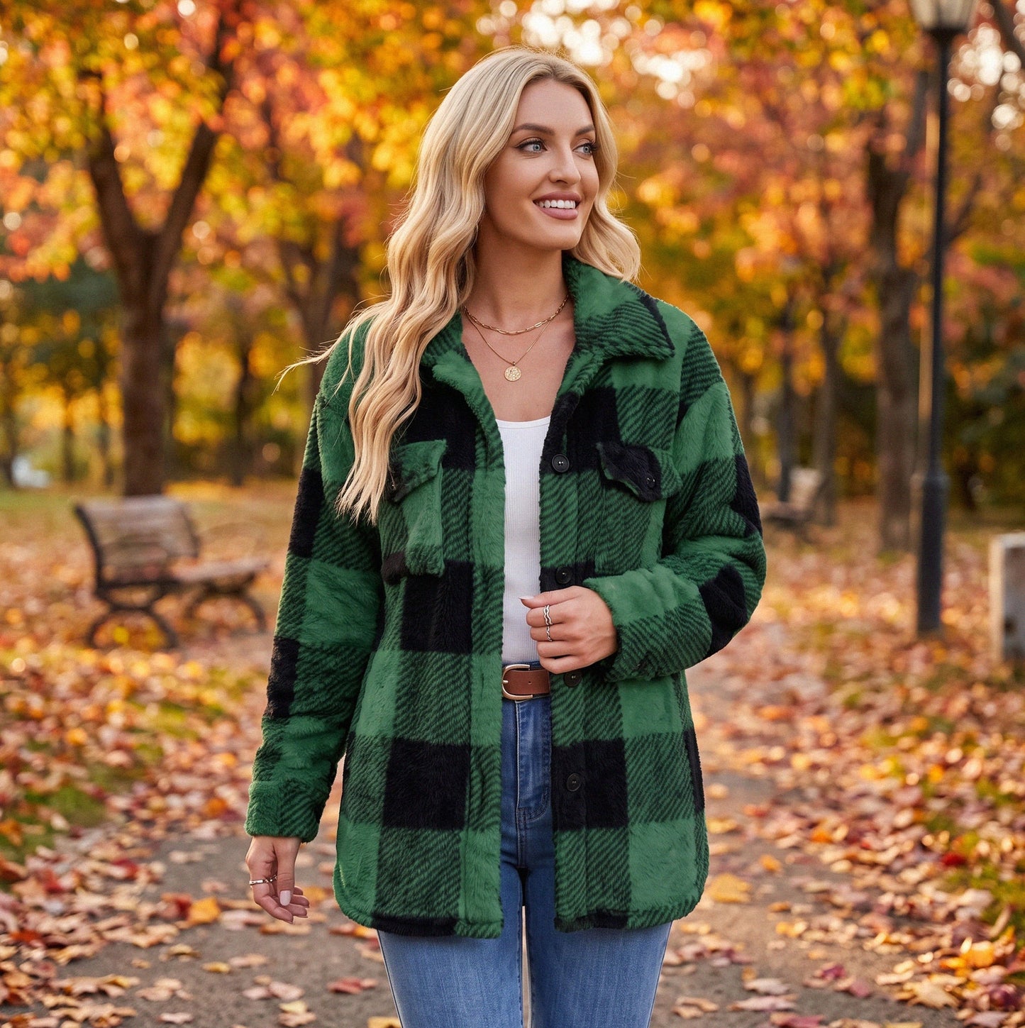 Lori | Warme herfst dames Jacket met knopen
