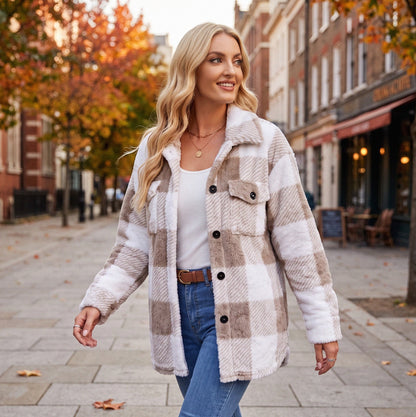 Lori | Warme herfst dames Jacket met knopen