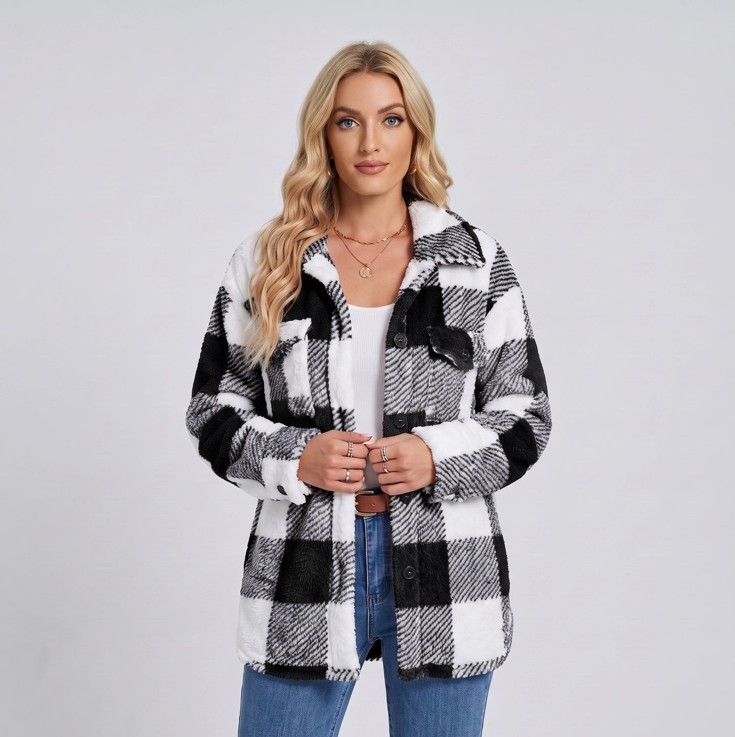 Lori | Warme herfst dames Jacket met knopen
