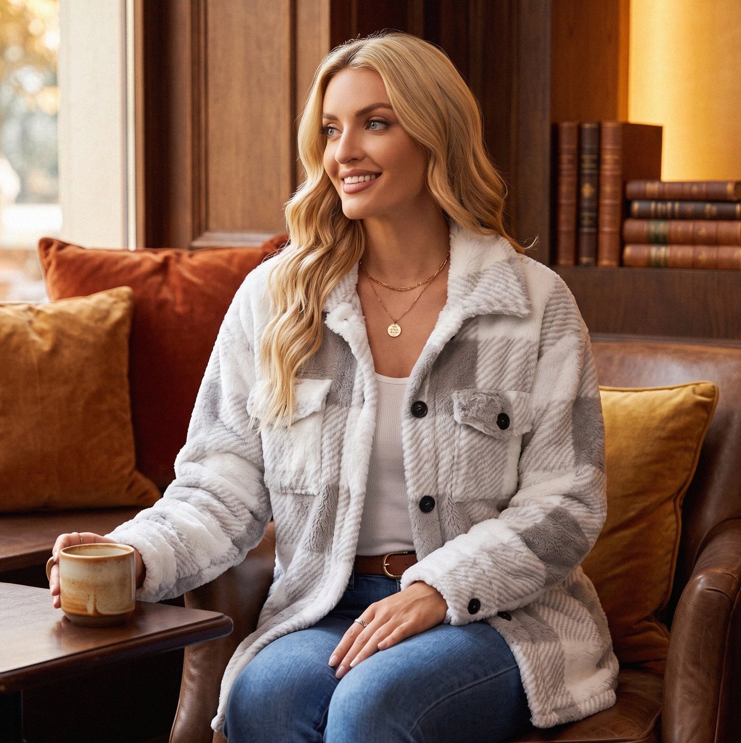 Lori | Warme herfst dames Jacket met knopen