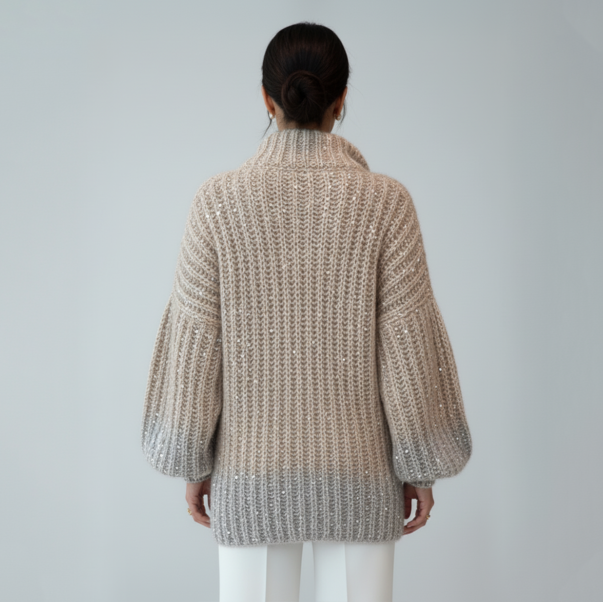 LuxeGlow™ Sequin Knit Cardigan