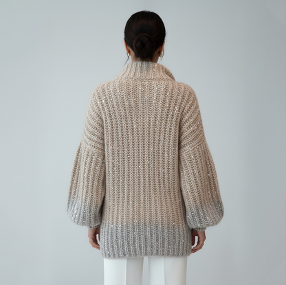 LuxeGlow™ Sequin Knit Cardigan