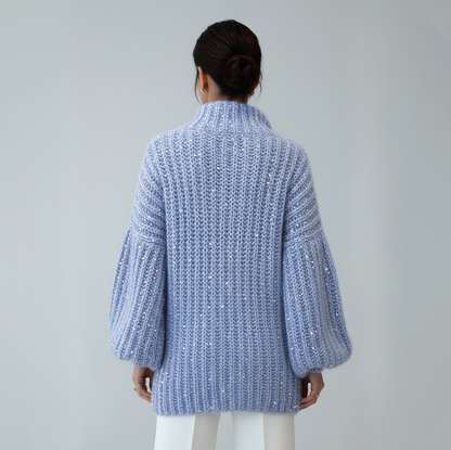 LuxeGlow™ Sequin Knit Cardigan