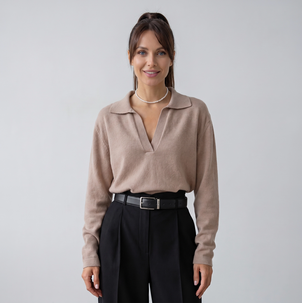 Mabel | Chique comfortabele damestrui met v-hals