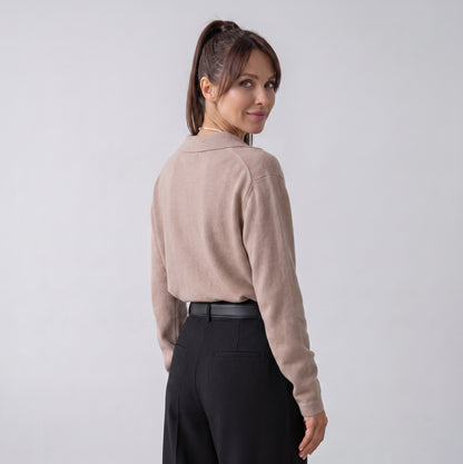 Mabel | Chique comfortabele damestrui met v-hals