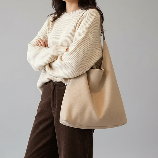 Madeline | Suede Tote Bag