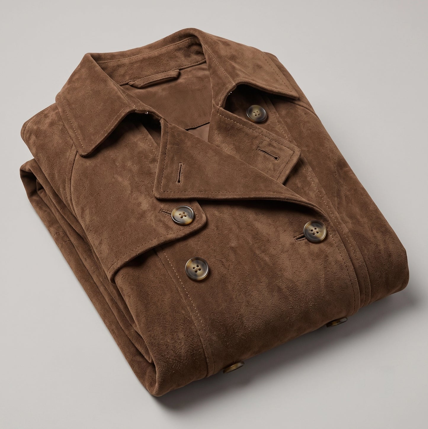 Melody I suede trench coat