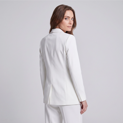 Monique | Chique Blazer en Pantalon Set met wijde Broek