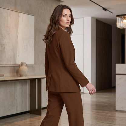 Monique | Chique Blazer en Pantalon Set met wijde Broek