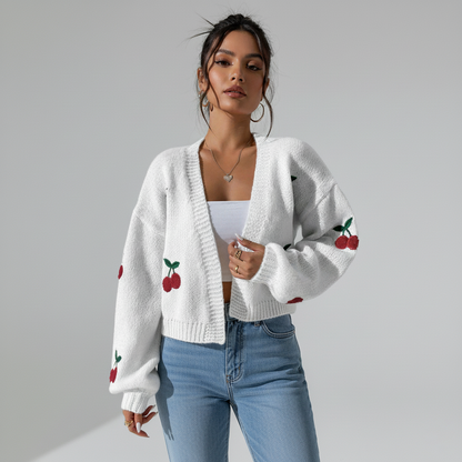 Oriana | Cherry Cardigan