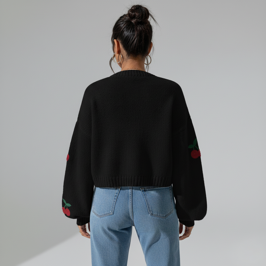 Oriana | Cherry Cardigan