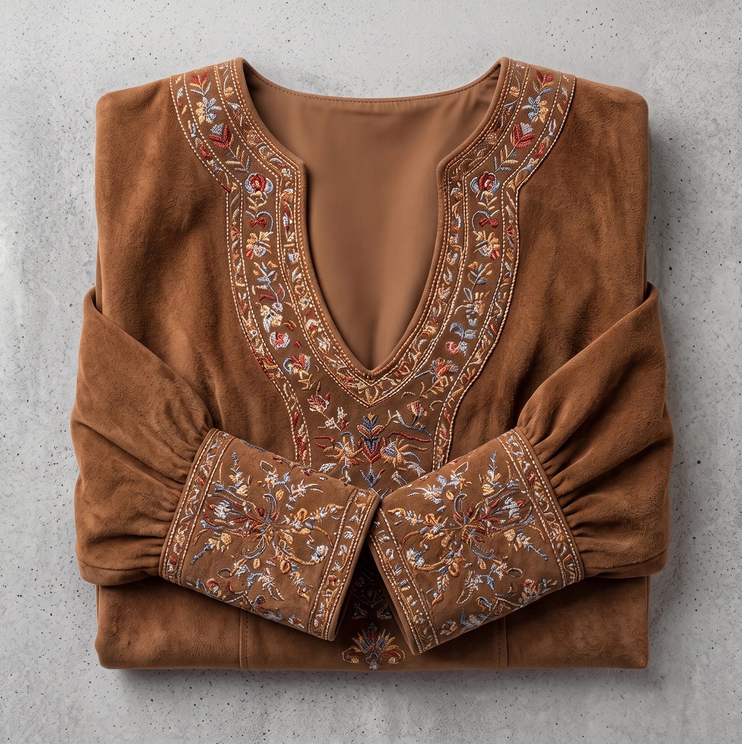 Rowan | Korte Jurk met Suède-effect