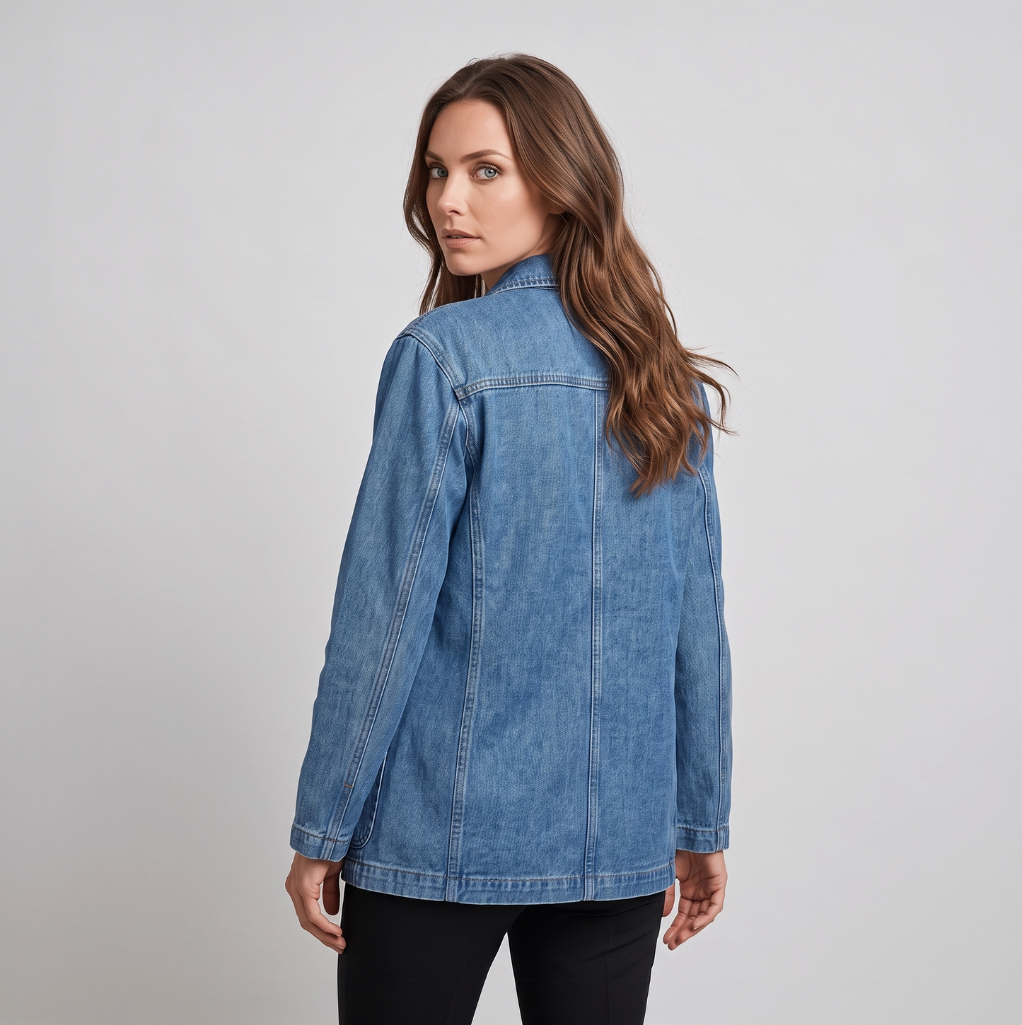 Safira | Denim dames jacket met zijzakken