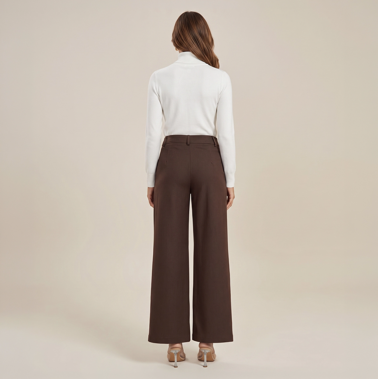 Tiana | Klassiek wijde dames pantalon hoge taille