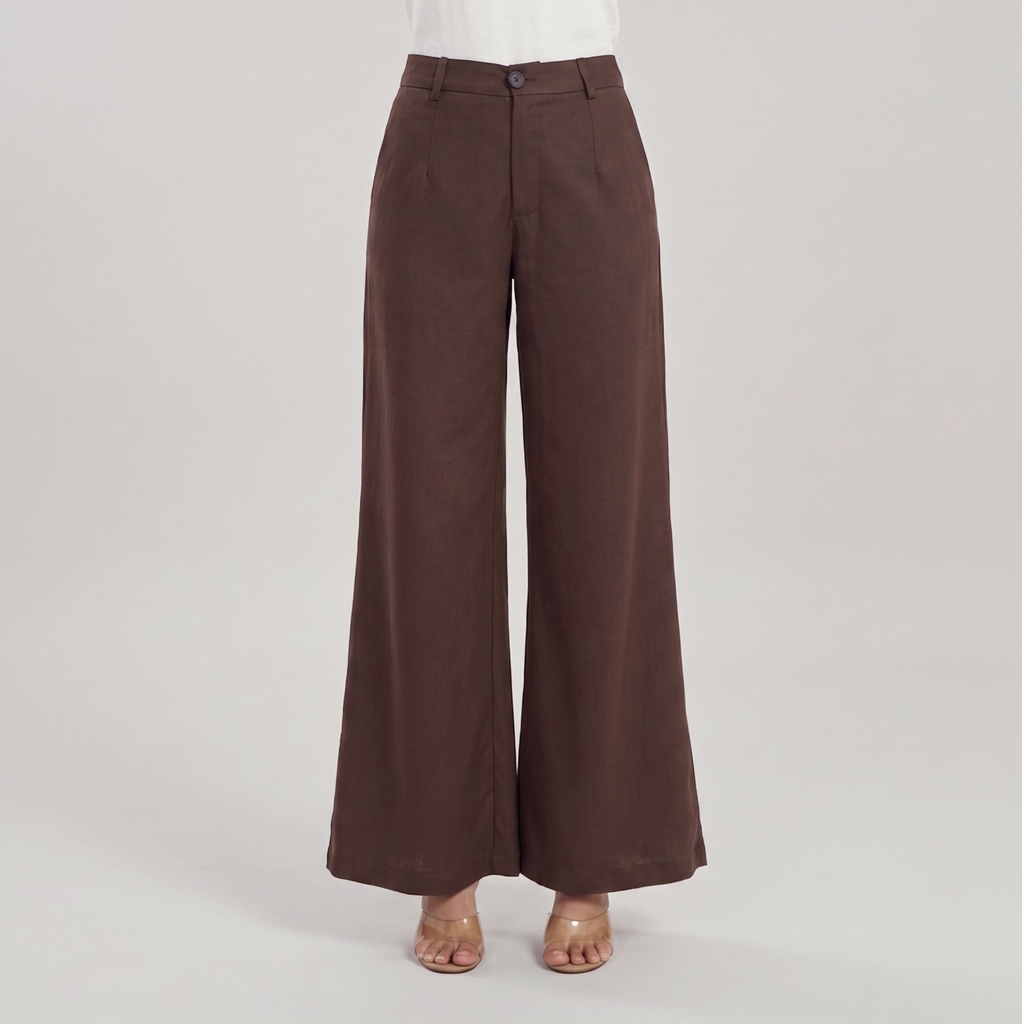 Tiana | Klassiek wijde dames pantalon hoge taille