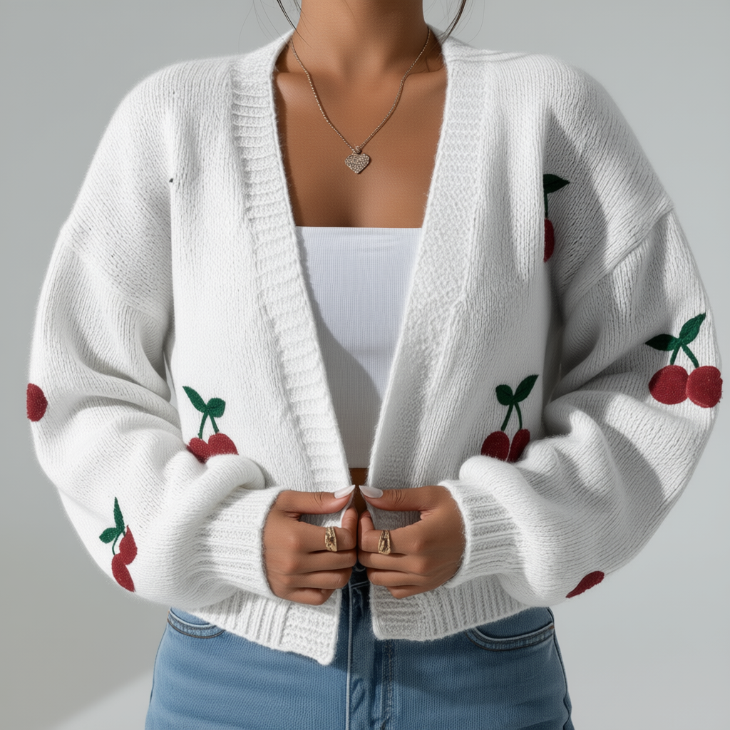 Oriana | Cherry Cardigan
